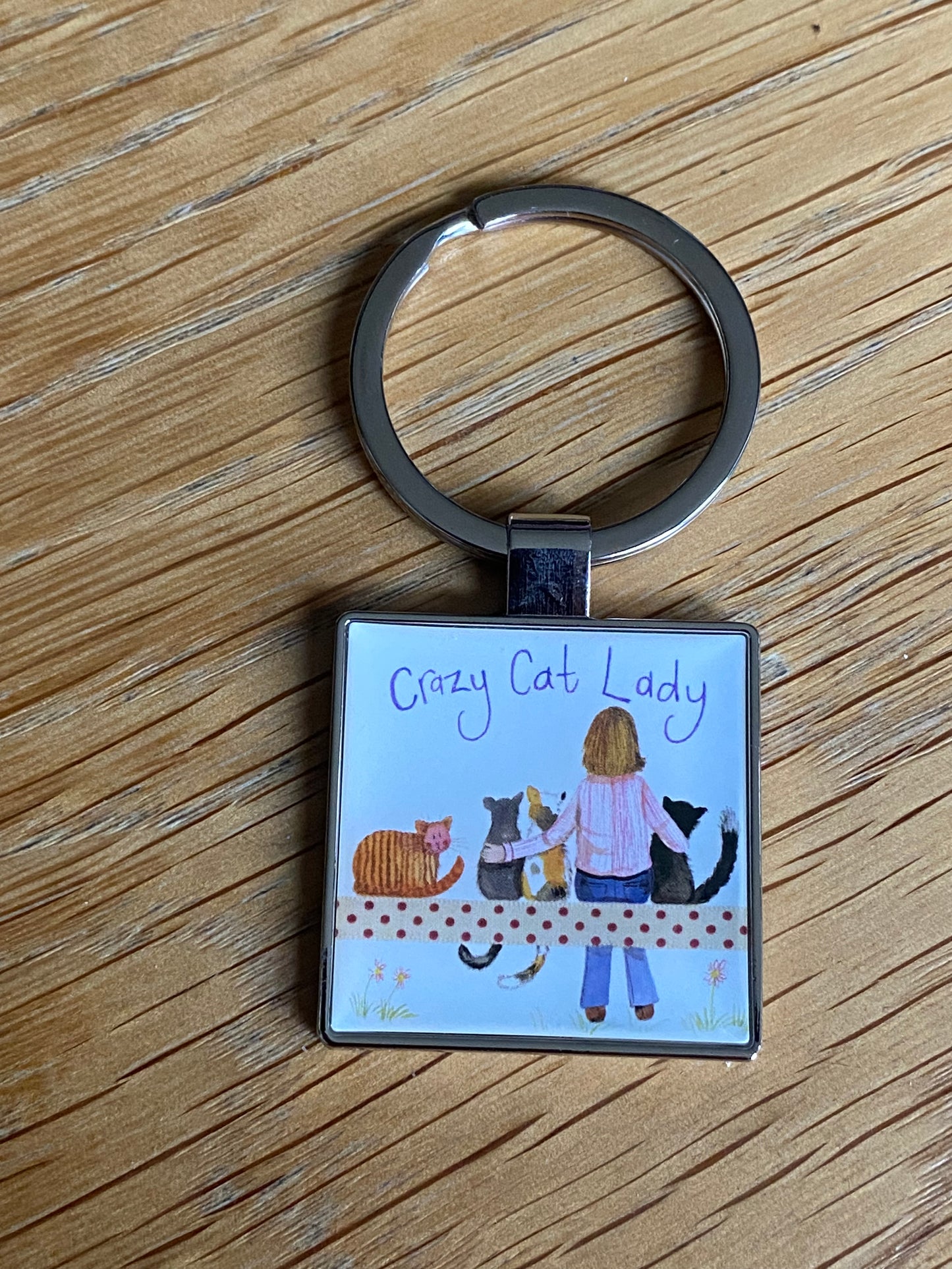 Keyring - Crazy Cat Lady