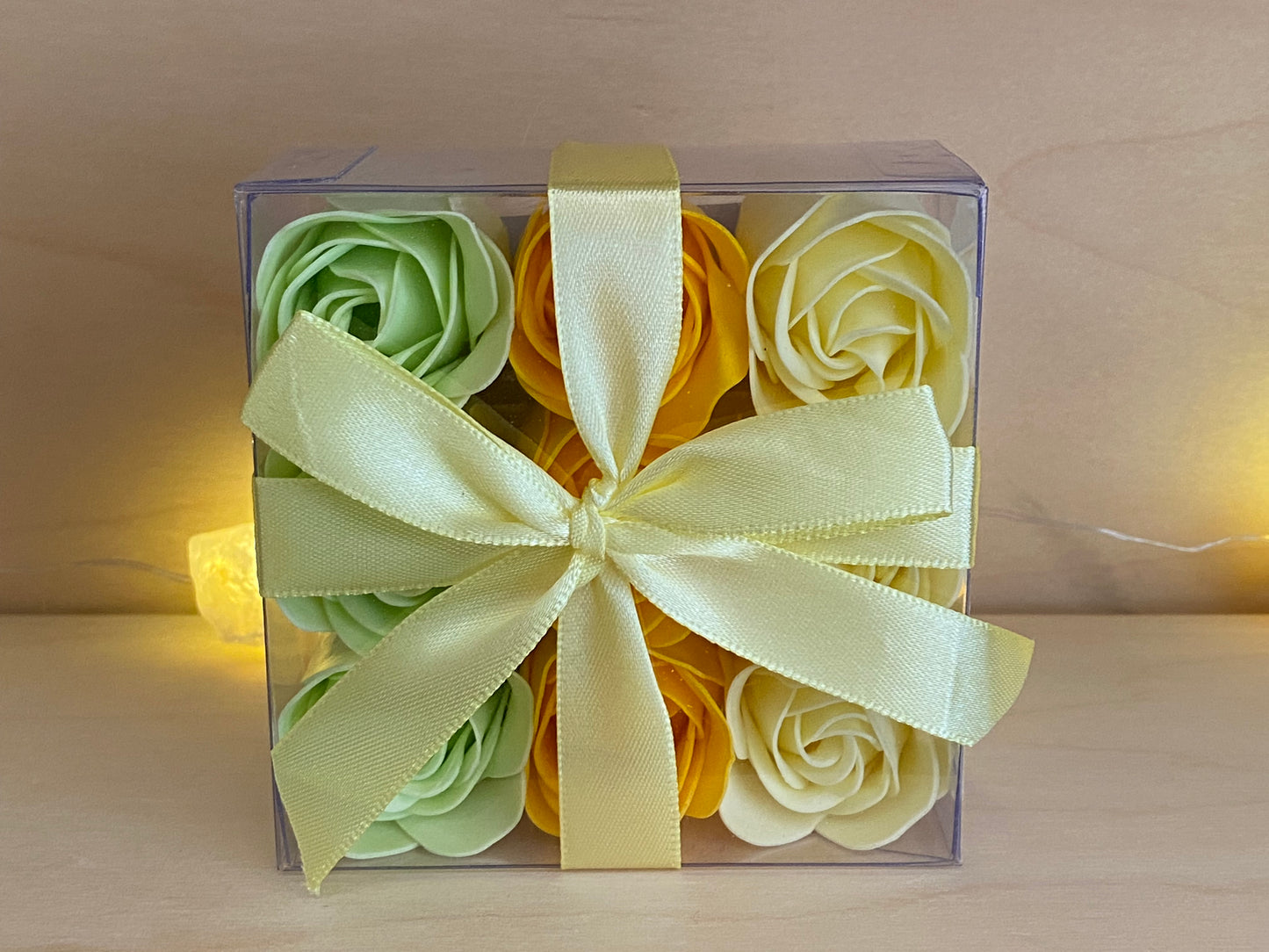 Set of 9 Soap Flowers- Spring Roses