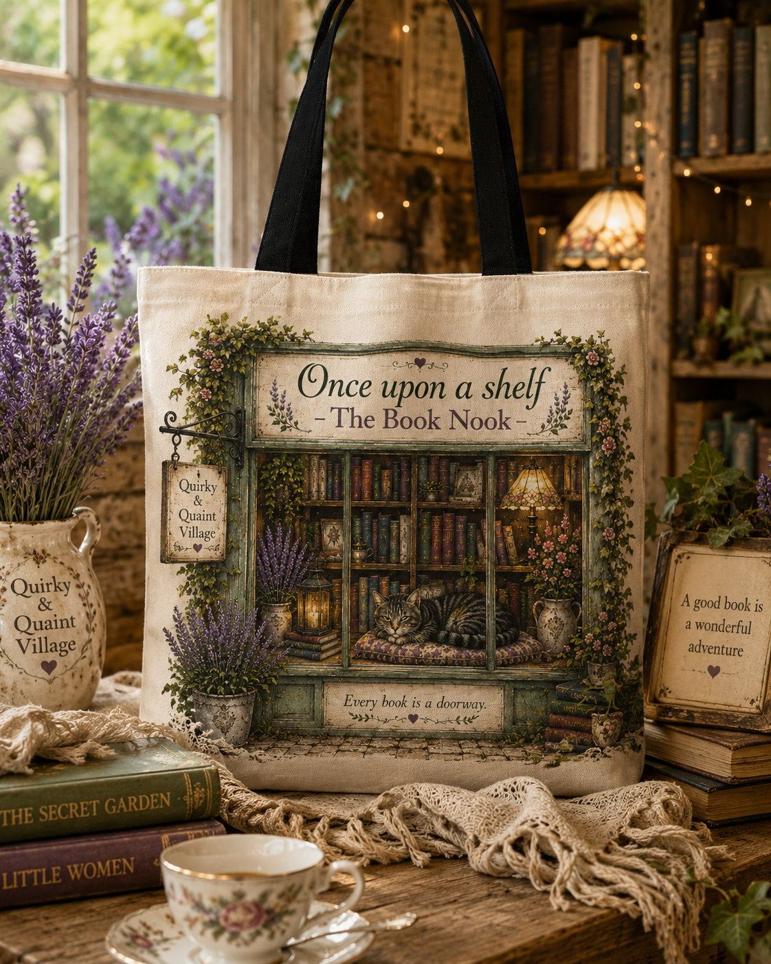 Once Upon a Shelf – The Book Nook Fashion Bag