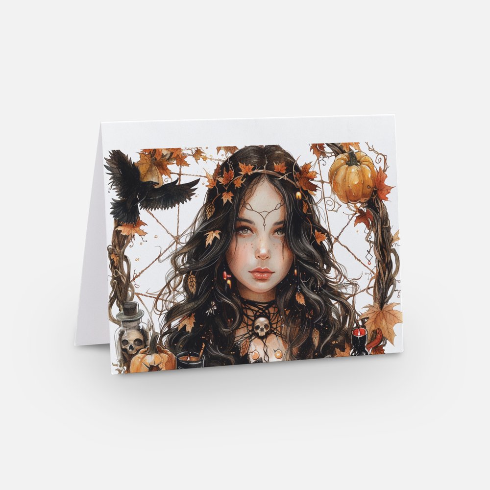 Samhain Girl Card