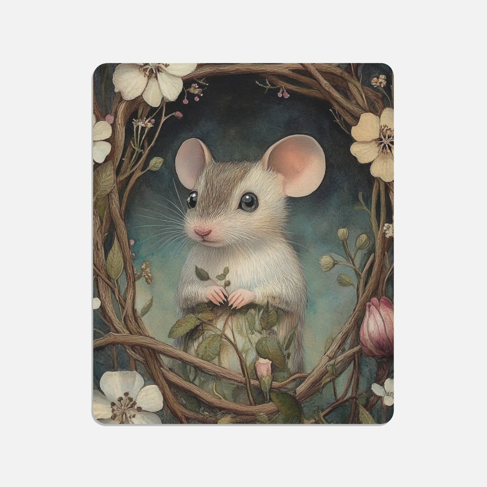 Woodland Friend Mouse Canvas Print