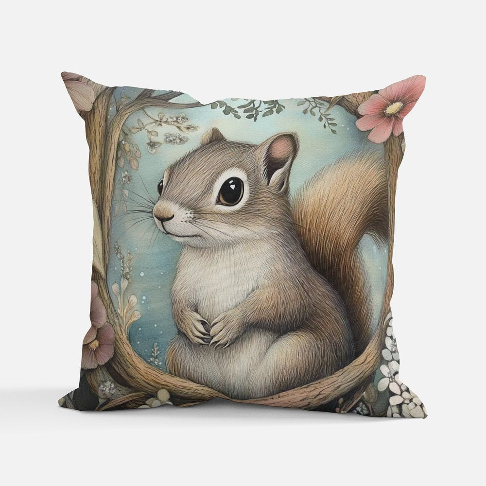 Woodland Friend Squirrel Cushion