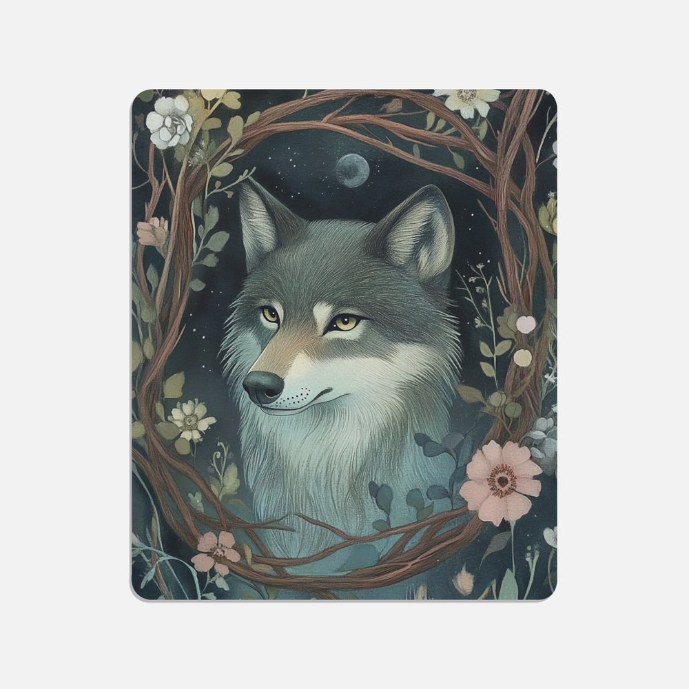 Woodland Friend Wolf Canvas Print