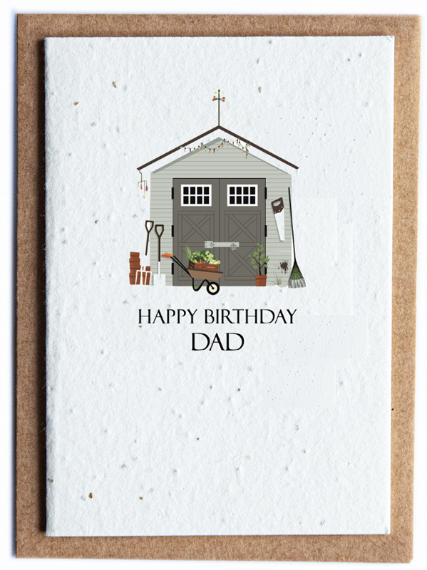 Plantable Wildflower Seed Card - Happy Birthday Dad