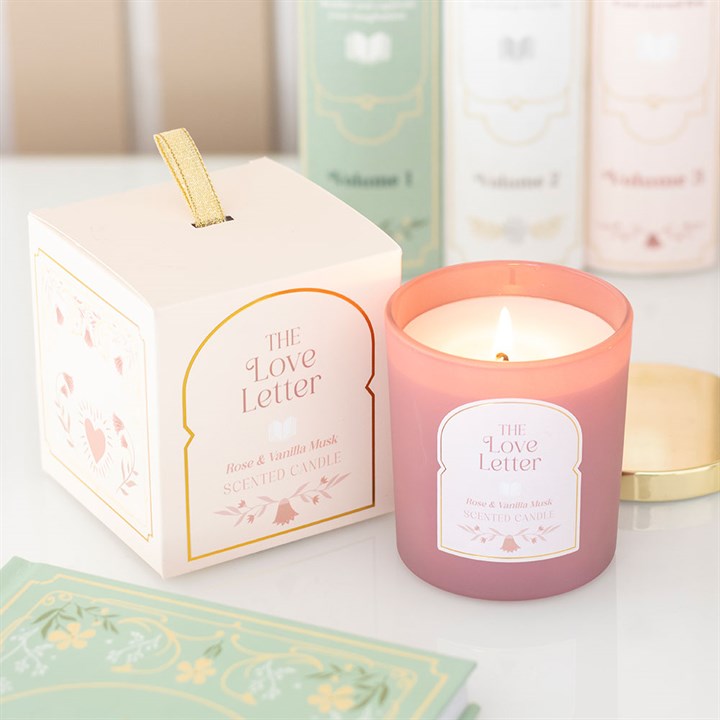 THE LOVE LETTER ROSE & VANILLA MUSK CANDLE