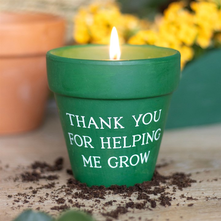 CITRONELLA CANDLE - THANK YOU FOR HELPING ME GROW
