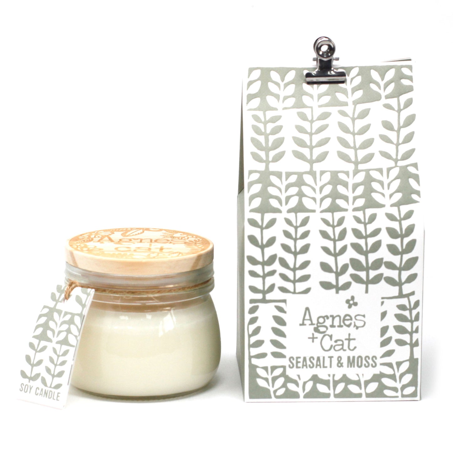 Agnes + Cat Kilner Jar Candle - Seasalt and Moss