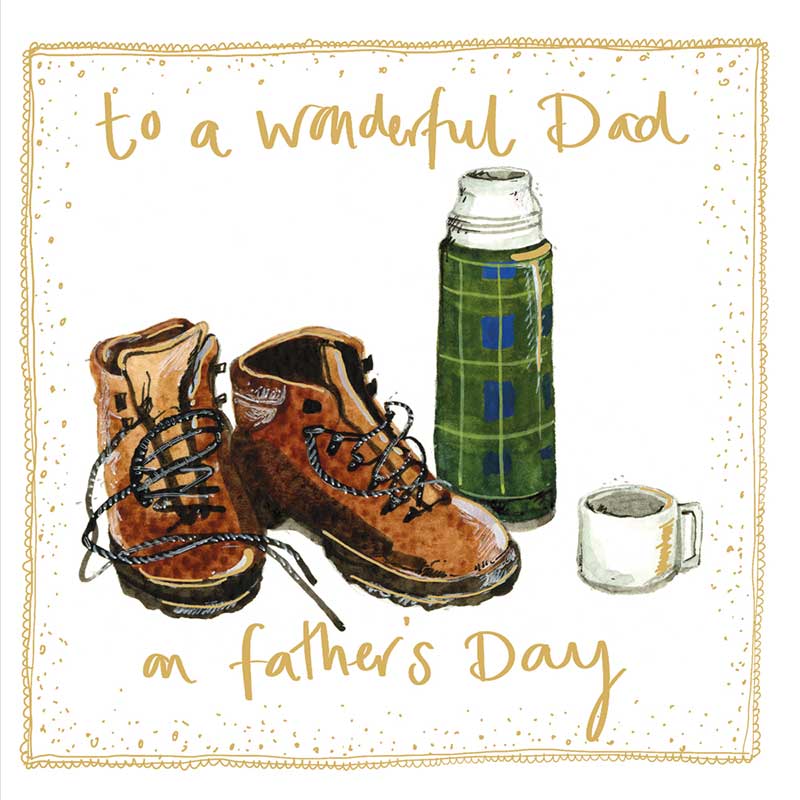 Card - Flask and Boots Father's Day