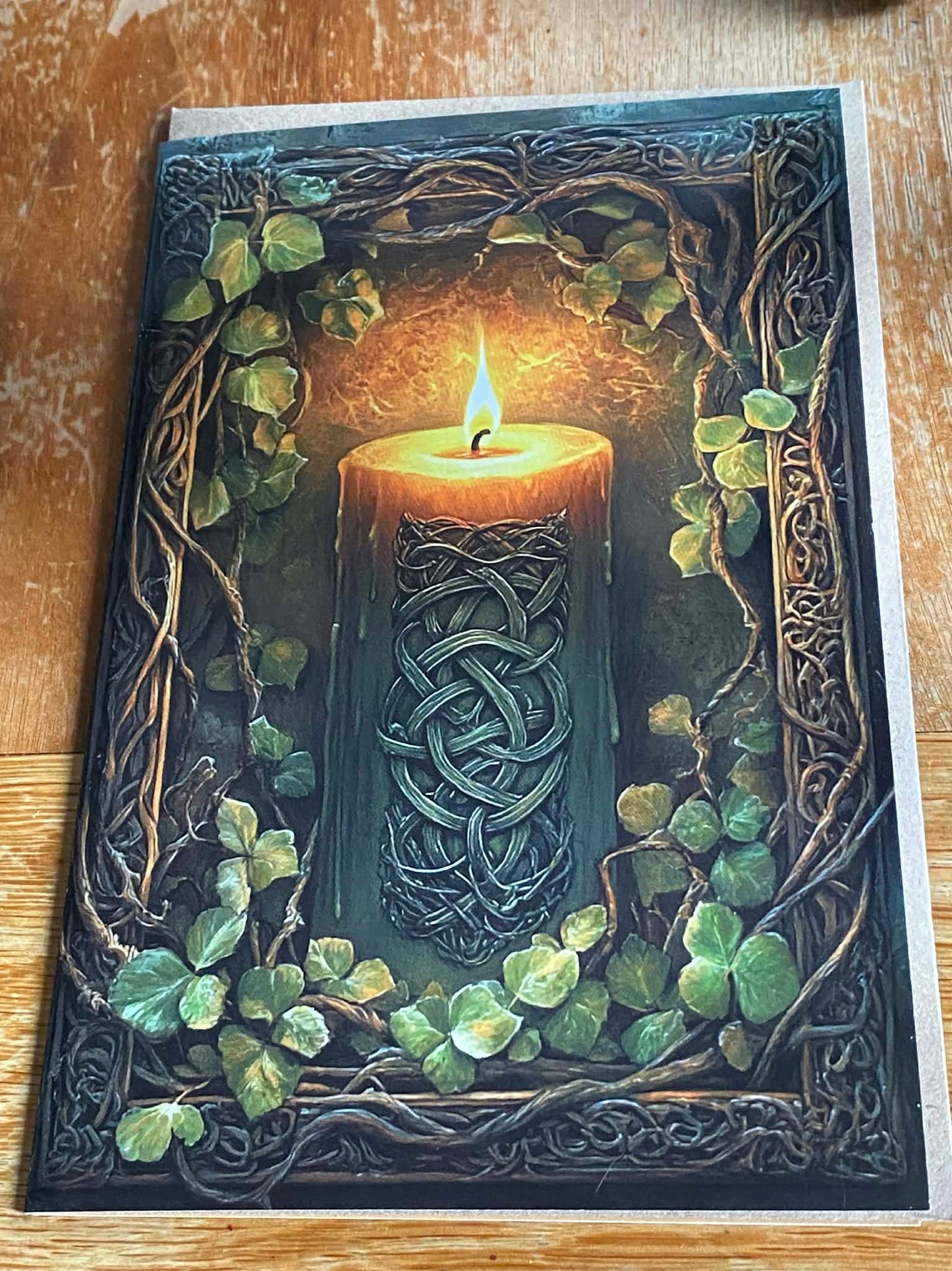 Celtic Magic Candle Card