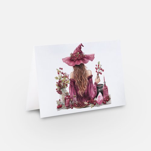 Cherry Witch Card