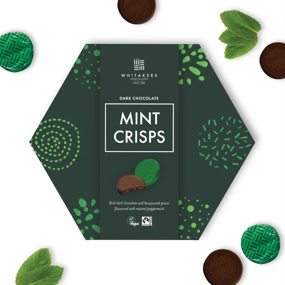 Dark Chocolate Mint Honeycomb Crisps (165g)