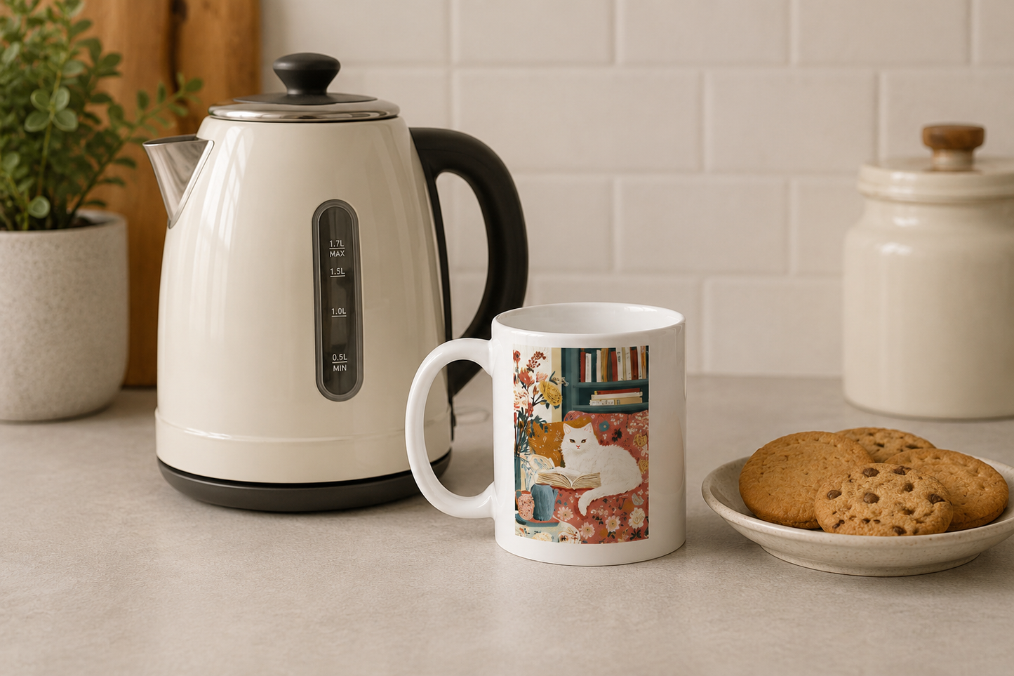 Cosy Cat White Mug