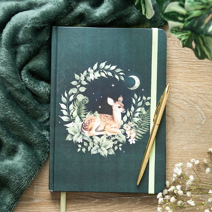 GREEN FAWN A5 NOTEBOOK