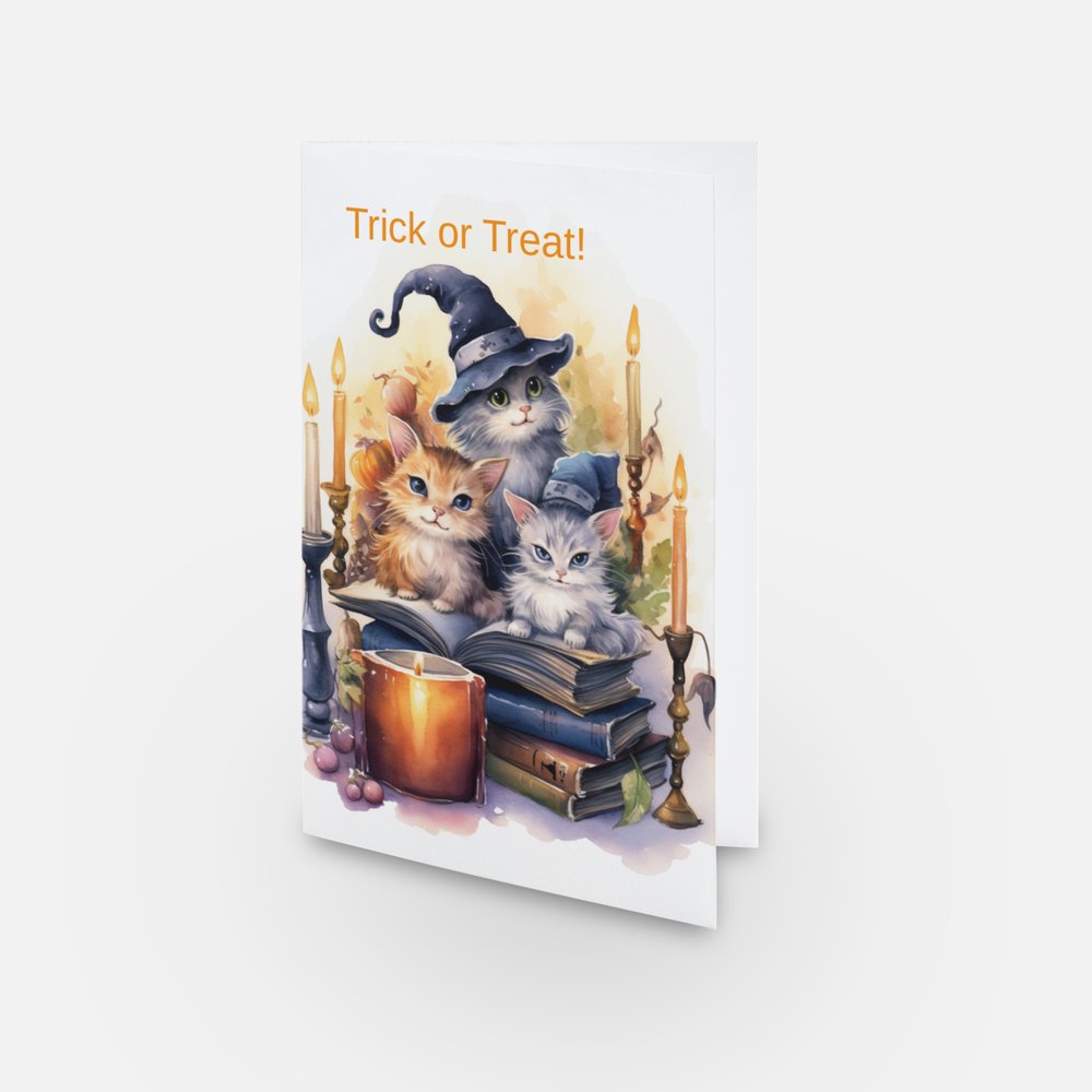 Halloween Cats 5 Card