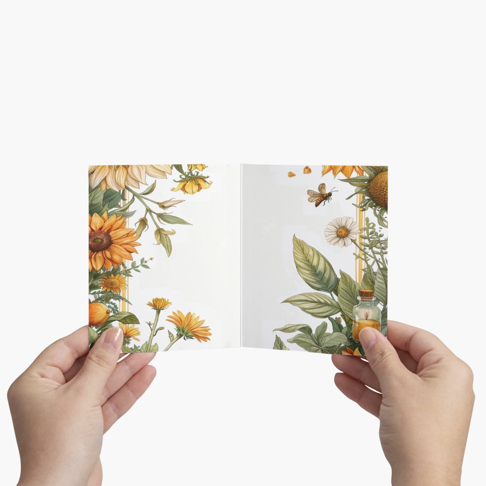 Summer Solstice (Litha) Flowers & Fruit Card