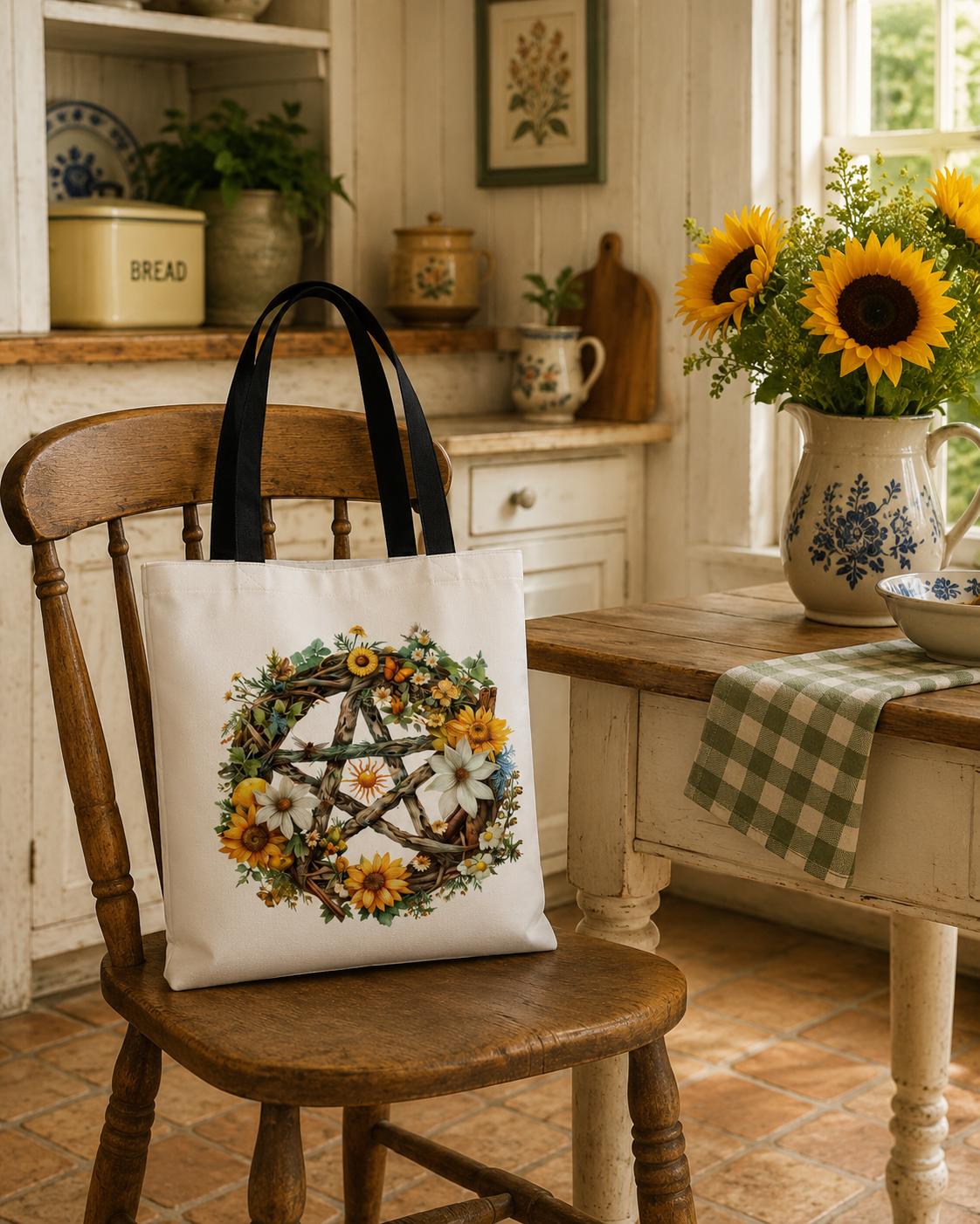 Summer Solstice (Litha) Pentagram Fashion Bag