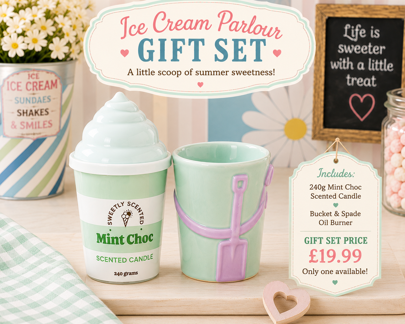 Ice Cream Parlour Gift Set – Mint Choc 🍦
