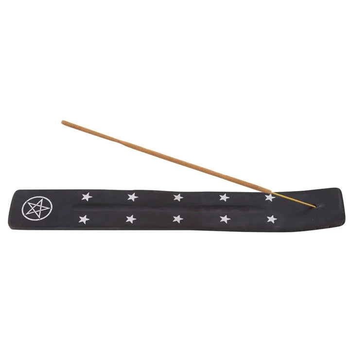 INCENSE ASH CATCHER PENTAGRAM WOODEN