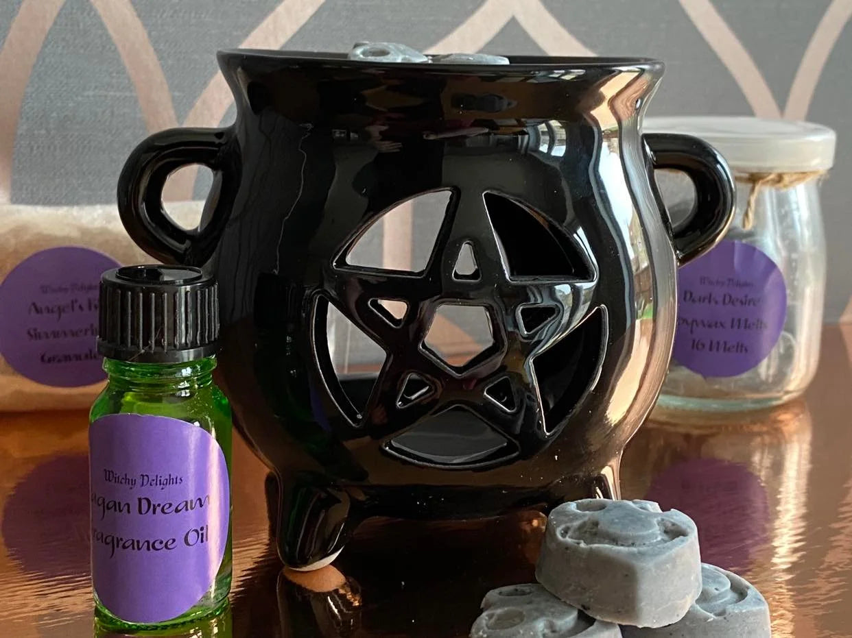Pentagram Cauldron Oil Burner