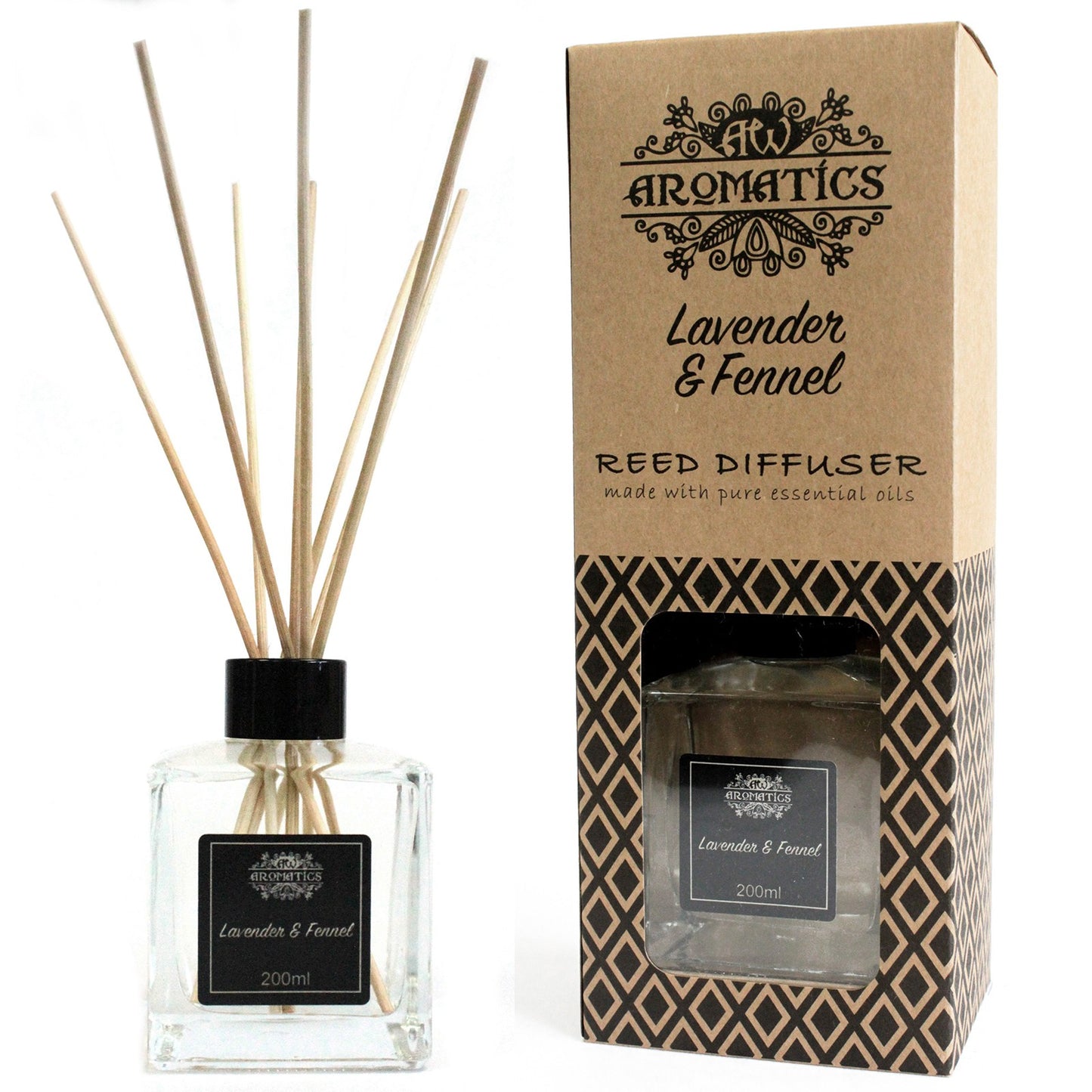 Essential Oil Reed Diffuser - Lavender & Fennel 200ml