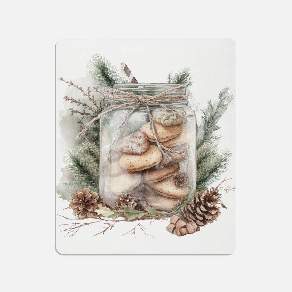Rustic Christmas Cookies Throw