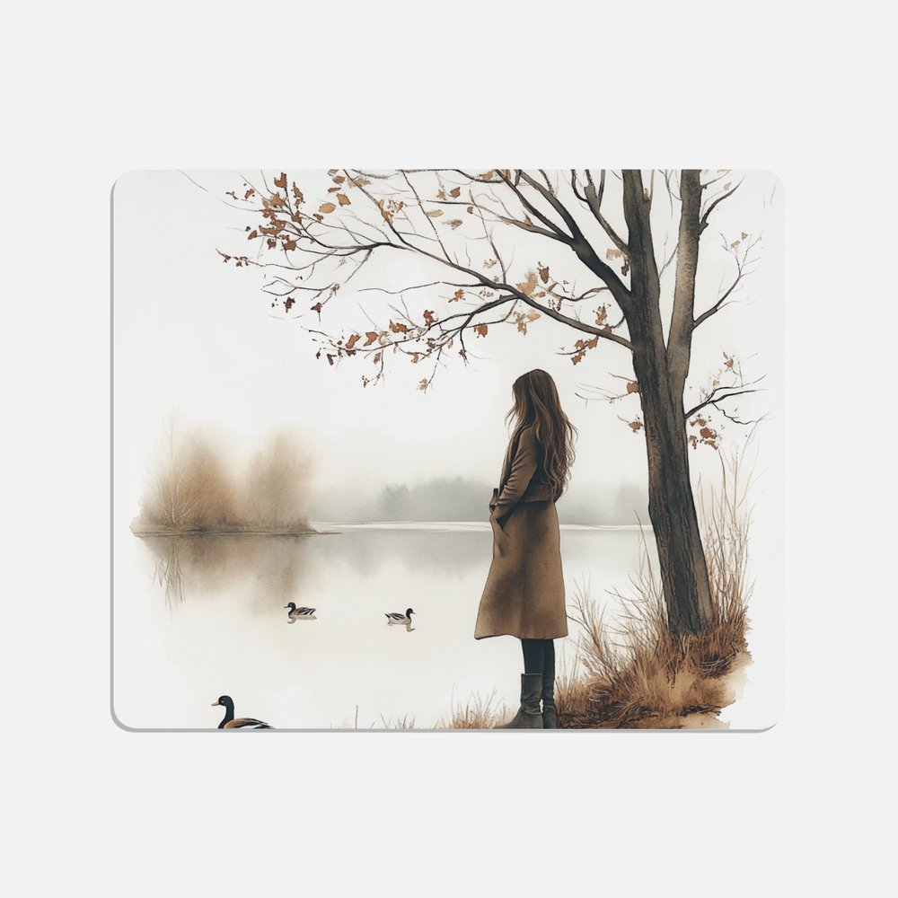 Rustic Christmas by the Lake Canvas Print