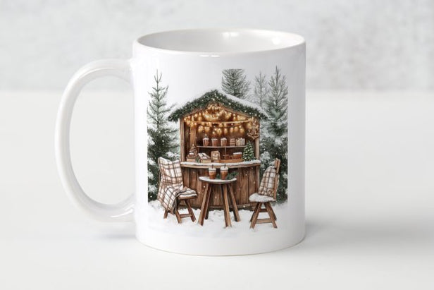 Rustic Christmas Lodge Mug