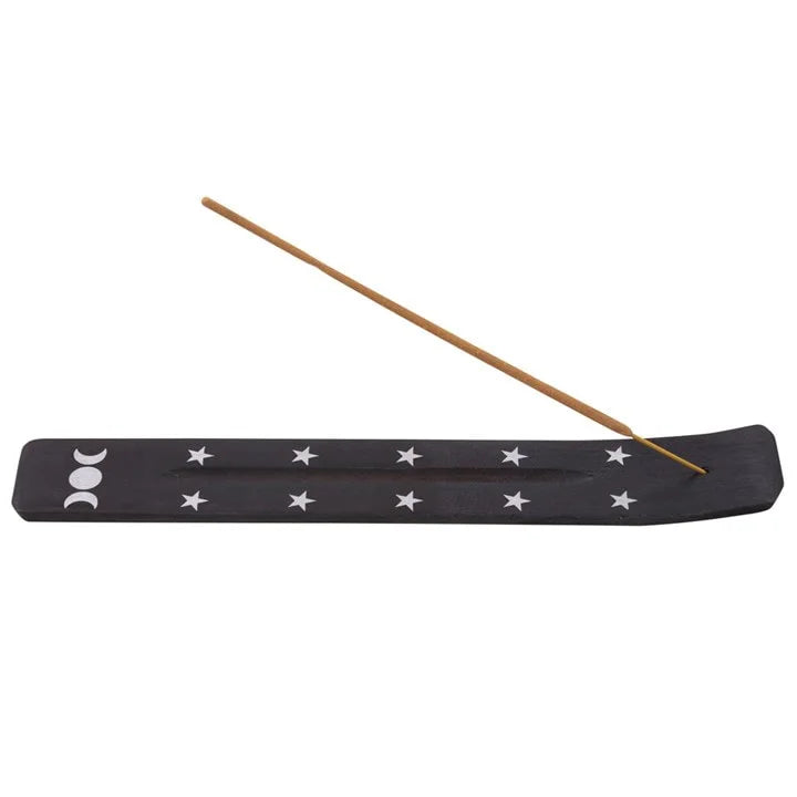 INCENSE ASH CATCHER - TRIPLE MOON WOODEN