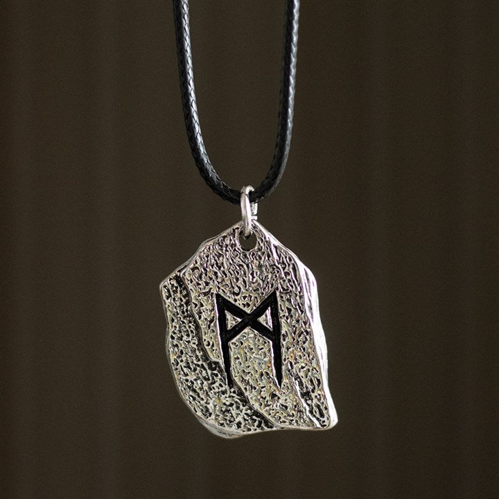 RUNE OF TRANSFORMATION VIKING CORD NECKLACE