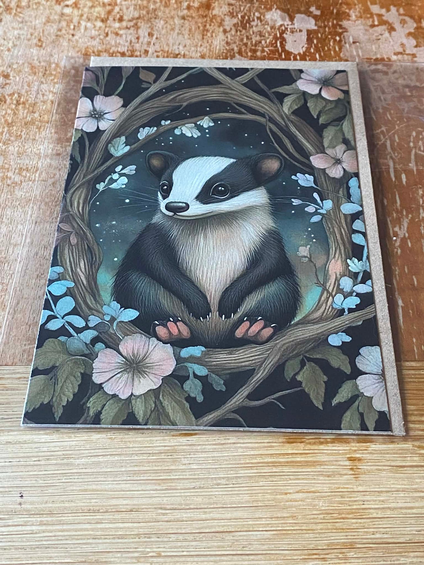 Woodland Friend Badger Card