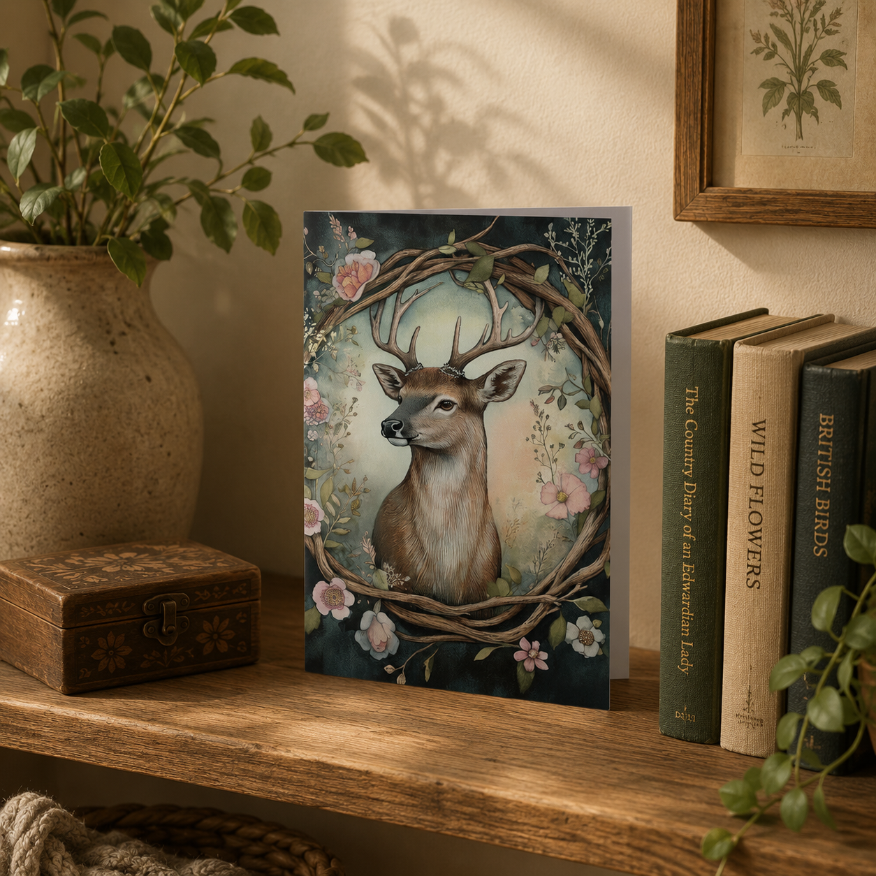 Woodland Friend Stag Card