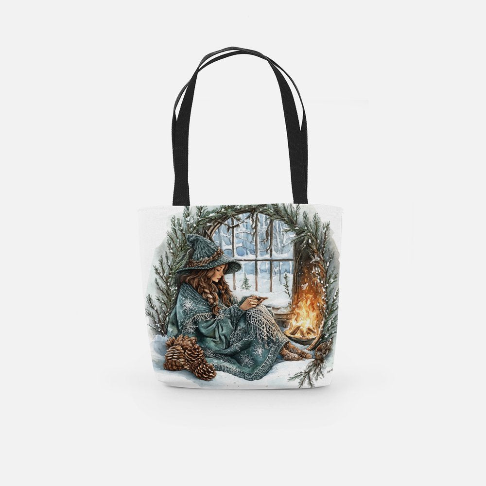 Winter Witch in Window Fashion Bag