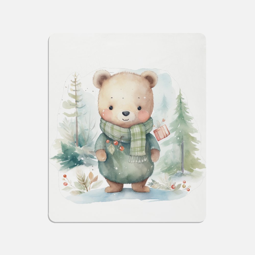 Christmas Bear Throw