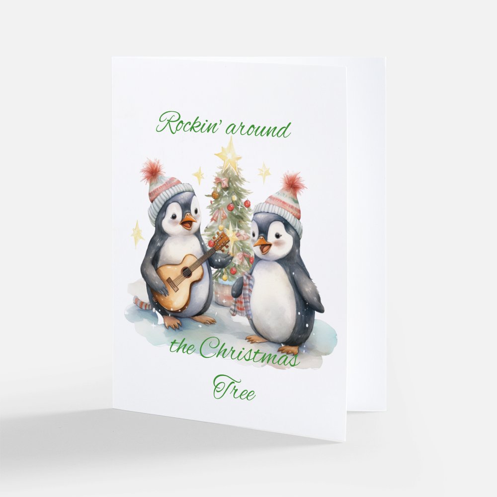 Christmas Penguins Cards - Pack of 5