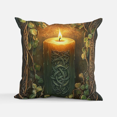 Celtic Magic Candle Cushion