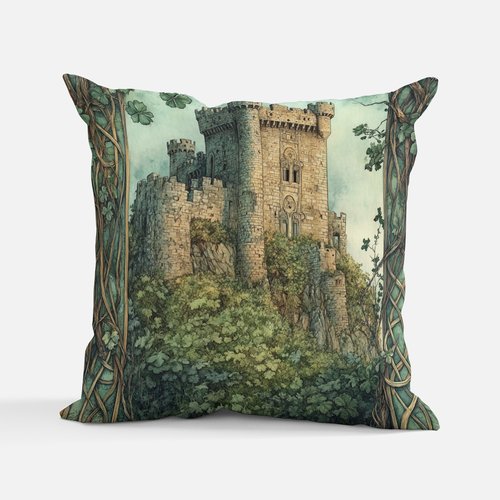 Celtic Magic Castle Cushion