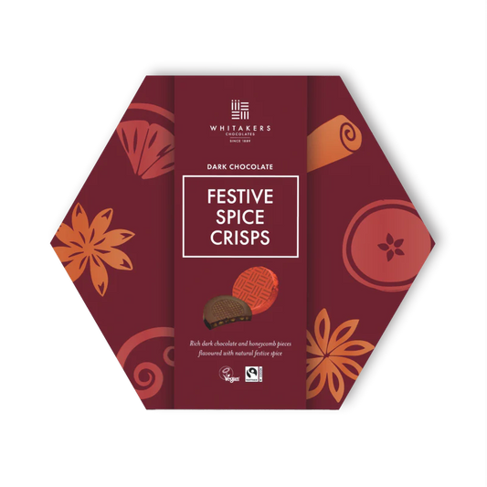 Dark Chocolate Festive Spice Honeycomb Crisps (165g)