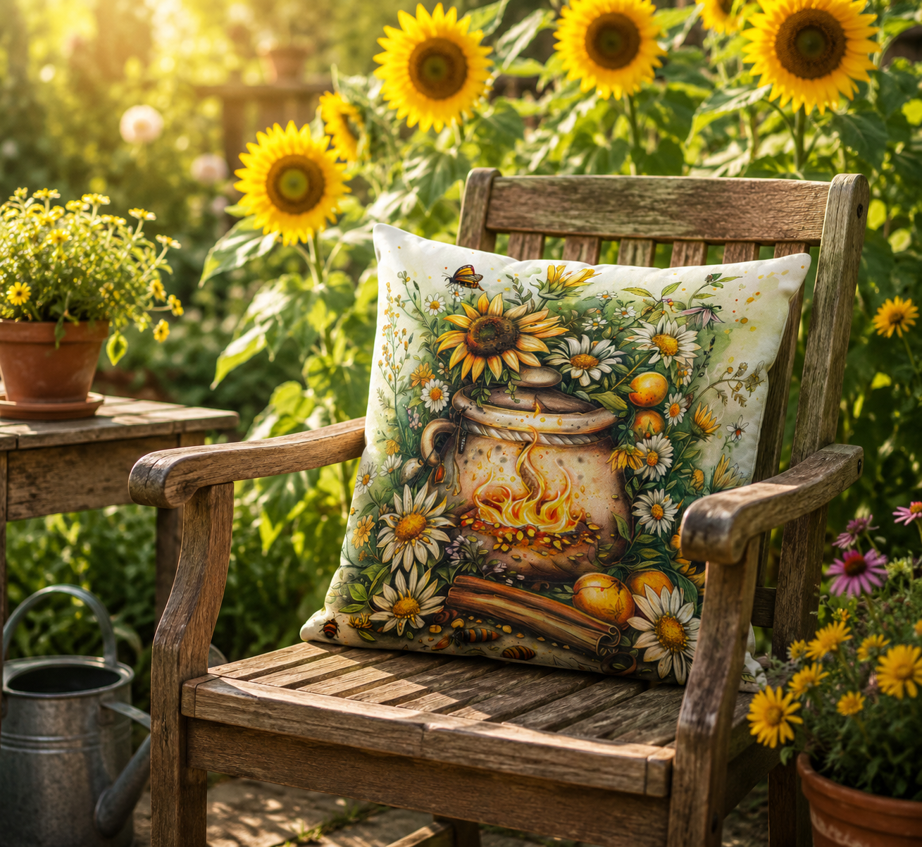 Summer Solstice (Litha) Cauldron Cushion