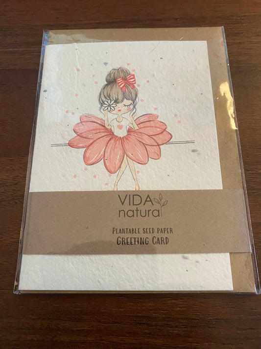 Plantable Wildflower Seed Card - Ballerina