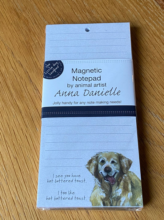 Magnetic Notepad - Golden Retriever