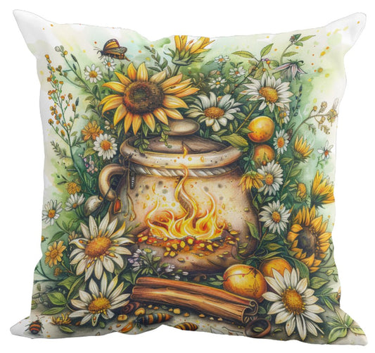 Litha Cauldron Cushion