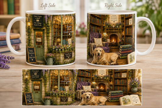 Once Upon a Shelf – The Village Book Nook Mug