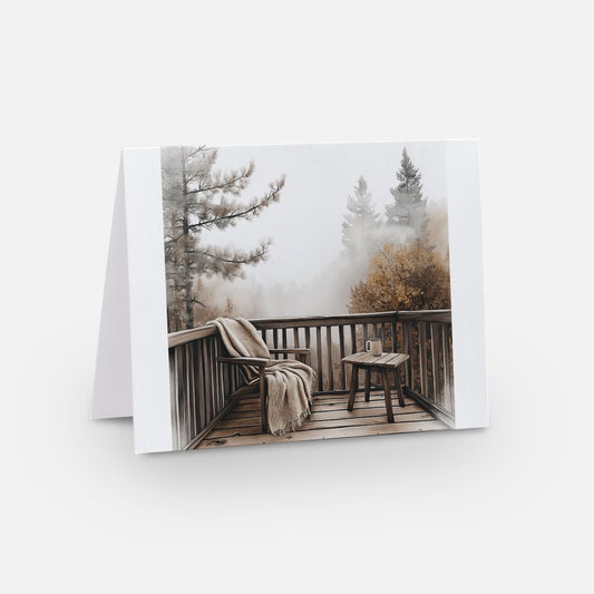 Rustic Christmas View Cards - Pack of 5
