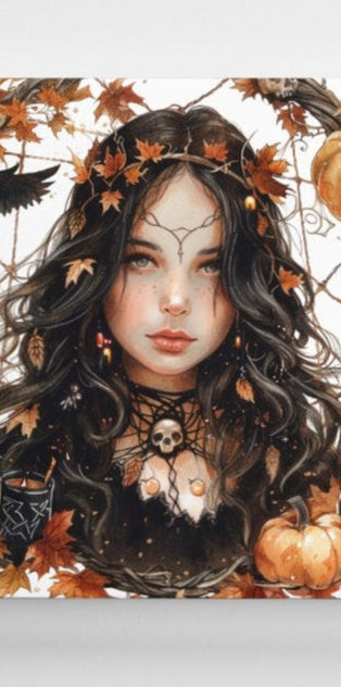 Samhain Girl Canvas Print