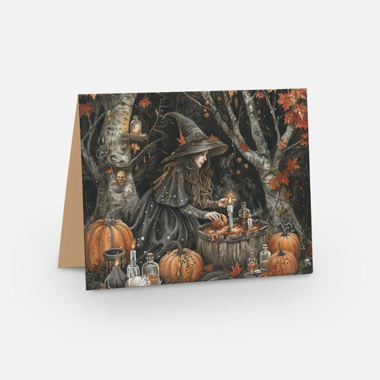 Samhain Witch Card