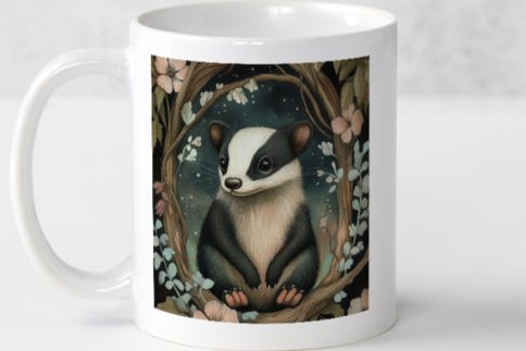 Woodland Friend Badger Mug