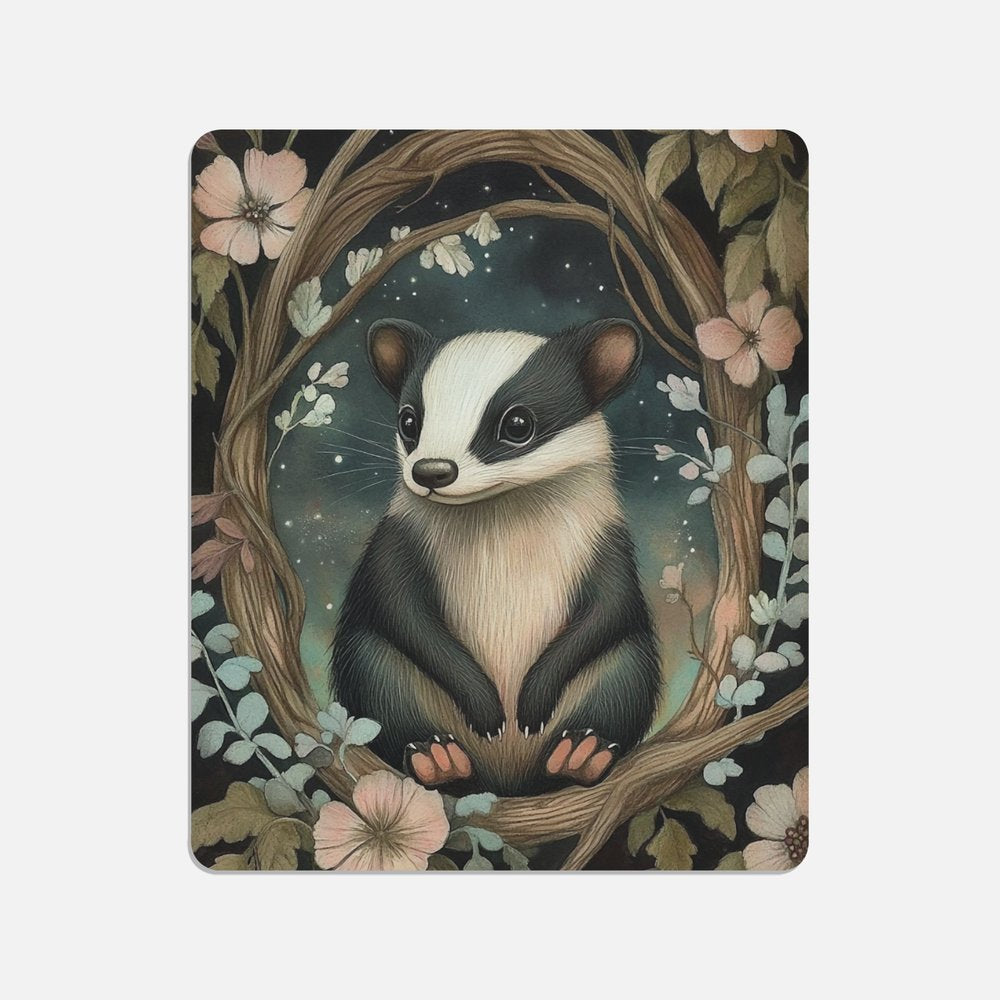 Woodland Friend Badger Canvas Print