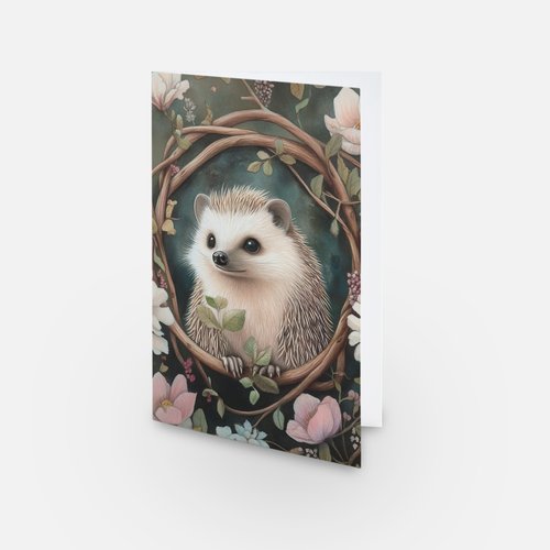 Woodland Friend Hedgehog Card