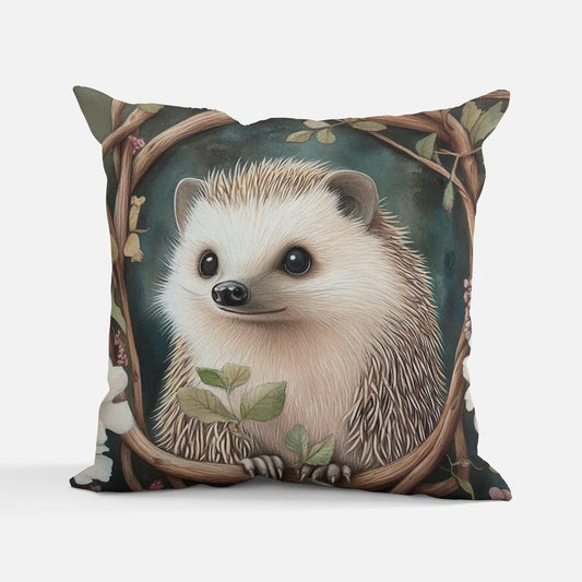 Woodland Friend Hedgehog Cushion