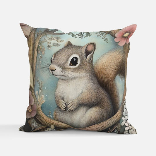 Woodland Friend Squirrel Cushion